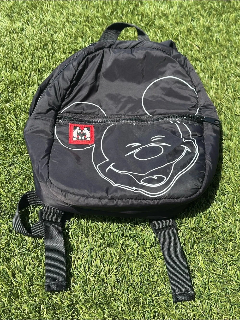 Zara Kids x Disney Mickey Mouse Black Puffer Backpack - Picture 2 of 8